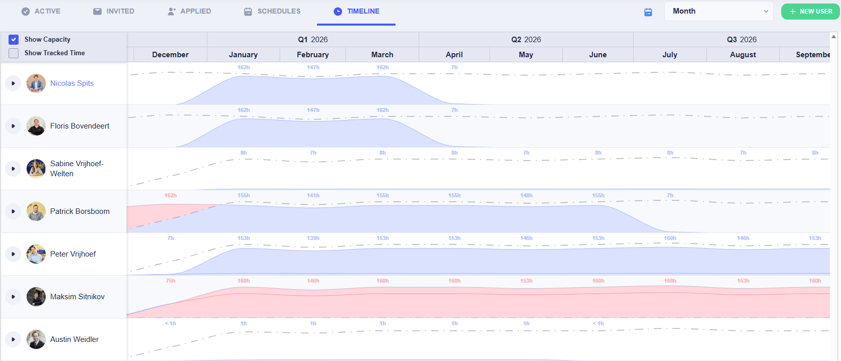 TeamerTime Capacity Management